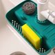 thumbnail image 4 of Escurridor de silicona para fregadero del hogar, estante de drenaje a prueba de salpicaduras, almohadilla de recolección de agua, trapo de esponja, caja de almacenamiento de Gadget de lana de acero, 4 of 5