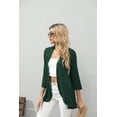 thumbnail image 2 of HOWCOME Lightweight Open Front 3/4 Sleeve Womens Cardigan Sweaters, 2 of 5