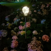 Iumwxz solar lights outdoor Solar Ball Villa Yard Decorative Insert Ground Light garden lights patio lights Plastic Clearance