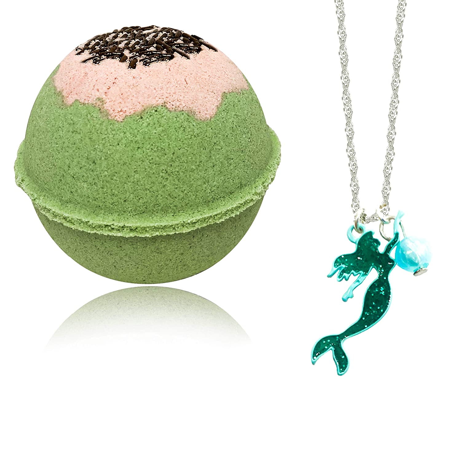 Necklace Bath Bombs with Mermaid Inside (Mermaid Island)