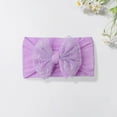 thumbnail image 2 of Krdevn Baby Bow Headband - Soft Elastic Hair Band with Mesh Bow for and Toddlers,0-36 Months, 2 of 3
