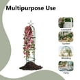 thumbnail image 4 of vidaXL Garden Arch Dark green Iron Standard Decorative Design 2 pcs, 4 of 9