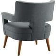 thumbnail image 4 of Armchair Accent Chair, Set of 2, Fabric, Grey Gray, Modern Contemporary Urban Design, Living Lounge Room Hotel Lobby Hospitality, 4 of 4