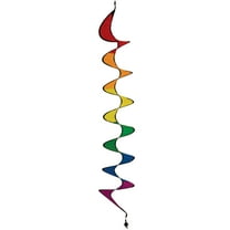 In the Breeze 4252 —Rainbow Curlie Spinner - 48 Inch Colorful Hanging Yard Decoration and Wind Spinner