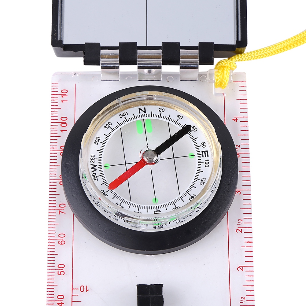 Greensen Multifunctional Compass With Mapping Ruler and Mirror