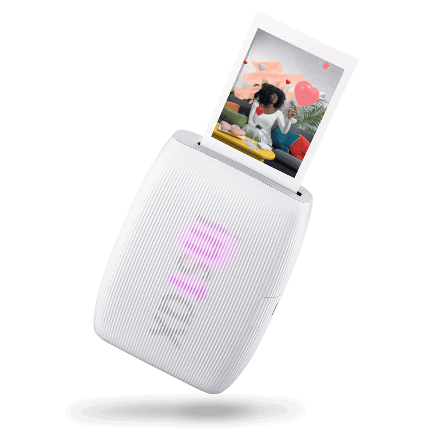 Fujifilm Instax Link Wide Smartphone Printer, Ash White, Portable
