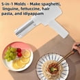 thumbnail image 5 of String Hopper Maker Electric, 5-in-1 Cordless Pasta Machine, Multi-Function Portable Household Electric Pasta Maker, Handheld Electric Pasta Maker, for Making Spaghetti Linguine, Sausage, 5 of 7