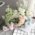 thumbnail image 6 of JHGoosa Home Desktop Decoration Simulation Rose Bouquet Wedding Road Arrangement Flowers 5 Forks Happy Roses(Clearance), 6 of 6