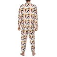 thumbnail image 7 of Salouo Cute Cats Print Button-Front Long Sleeve Pajama Set for Men, Soft 2Pjs Men's Long Sleeve Sleepwear -XX-Large, 7 of 7