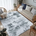 thumbnail image 1 of Modern Abstract Area Rugs for Living Room, x Non Slip Machine Washable Rug, Lightweight Low Pile Floor Carpet for Bedroom, Dining Room, Nursery, Home Office, Entryway Rugs, Grey, 1 of 9
