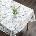 thumbnail image 2 of Spring Summer Tablecloths Wrinkle Free Anti-Fading Table Cloth Linen Grey Birds and Floral Rectangle Table Cover for Kitchen Dining, Party, Holiday, Buffet and Wedding, 2 of 5