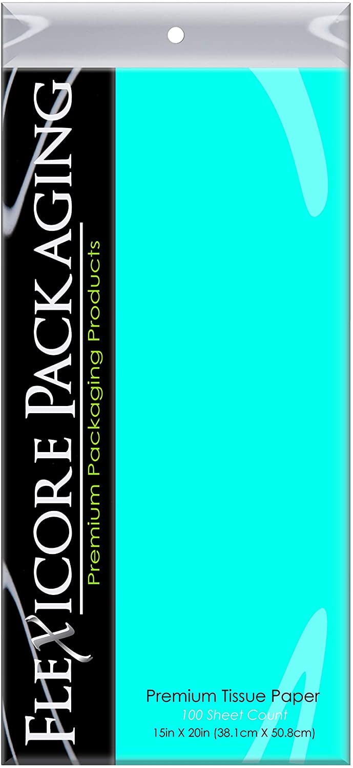 Flexicore Packaging Azure Gift Wrap Tissue, (100 Rolls)