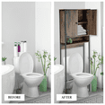 thumbnail image 4 of Landia Home Industrial over the Toilet Organizer, 2 Shelves, Dark Brown Wood Finish, 4 of 8