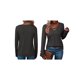 thumbnail image 3 of Camiseta de Larga con Cuello en V para Mujer, Estilo Casual, Cómoda, Elástica, de Color Liso. Gris Oscuro L, 3 of 6