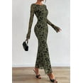 thumbnail image 4 of PRETTYGARDEN Women's Floral Bodycon Maxi Dress Fall Elegant Mesh Long Sleeve Formal Wedding Guest Cocktail Dresses, 4 of 8