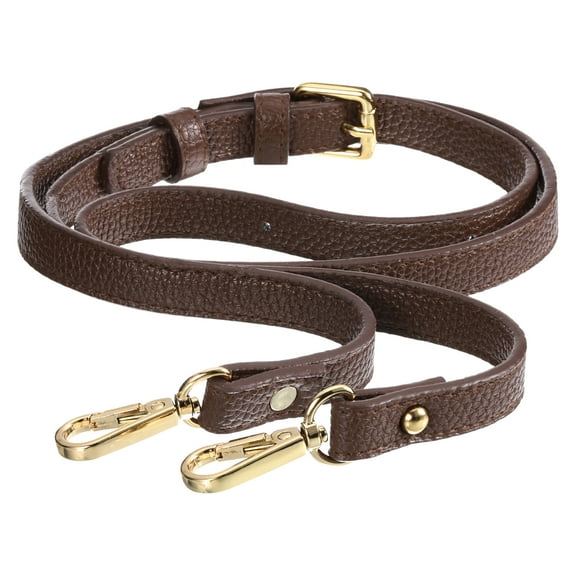 Uxcell Purse Strap Leather Adjustable Replacement Strap for Women's Crossbody Handbags Bag Brown
