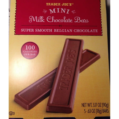 Trader Joe's Mini Milk Chocolate Bars...100 Calories Per