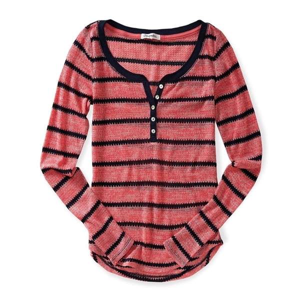 Aeropostale suéter de punto suelto para mujer, rosa, extra pequeño Aeropostale Pull-over