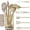 Beige and Gold, variant on Styled Settings 7PC Black and Gold Cooking Utensils Set with Holder - Black and Gold Kitchen Accessories
