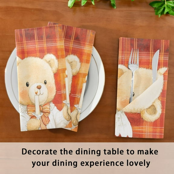 Satin Native Fab Cotton Dinner Napkin Candlelight Blessing Reusable