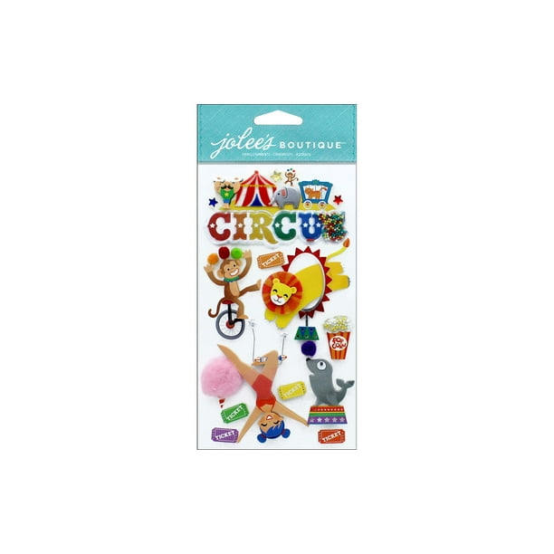 Jolee's Boutique Dimensions Stickers-Circus