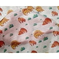 thumbnail image 4 of oneOone Silk Tabby White Fabric Leaves|Elephant & Dinosaur Dress Material Fabric Print Fabric By The Yard 42 Inch Wide, 4 of 4