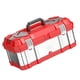 thumbnail image 1 of Caja de herramientas de acero inoxidable de doble capa, estuche de almacenamiento de herramientas con asa, organizador de herramientas multifuncional 49cmx22cmx21cm, 1 of 9