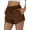 Coffee, variant on Sundazz Athletic Shorts for Women Running Gym Workout High Waisted Sweat Shorts with Pockets