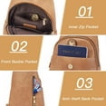 thumbnail image 3 of Sling Bag for Women Vegan Leather Fanny Pack Crossbody Bags Chest Bag for Women, 3 of 7