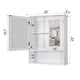 thumbnail image 5 of Mueble de baño montado en la pared TaoHFE con 2 puertas con espejo, color blanco, 5 of 8