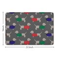 thumbnail image 5 of Dachshund Footprint Flannel Non Slip Door Rugs,Washable Door Mats Indoor,Decorative Door Mats,Dirt-Resistant and Absorbent Doormat for Entrance,Bedroom,Kitchen,Bathroom,23.5x16in(60x40cm), 5 of 5