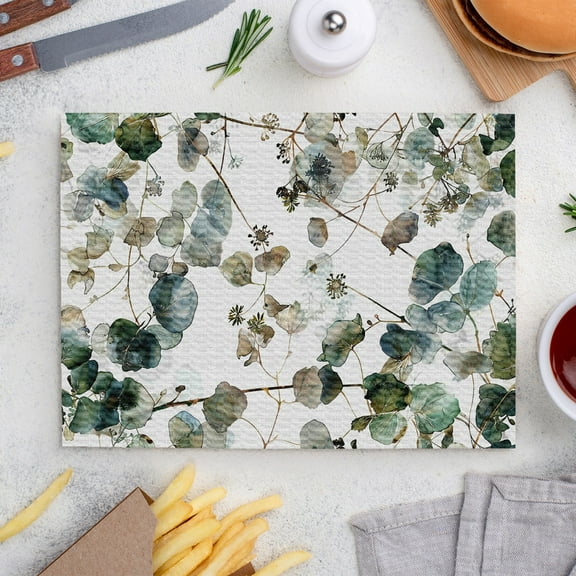 Place Mats Set,Decorative Table Place Mats For For In Door Dinning,Heat Insulation Stain Resistant Table Mats(Leaf)