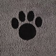 thumbnail image 4 of DII Bone Dry Microfiber Dog Bath Towel with Embroidered Paw Print - 44x27.5" - Gray, 4 of 8