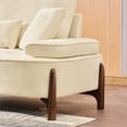 thumbnail image 3 of 103 Inch For Different Rooms. 24 Deep Spacious Seat. High Cushions. Breathable Upholstery. Solid Wood Frame. 3, Beige. Modern Style. Easy To Assemble. 600 Pounds Capacity With Pillows. Seat Comfort., 3 of 6