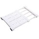 thumbnail image 2 of Estante organizador de armario Divisor de armario ajustable | Tabique de estante de plástico de varios niveles que ahorra espacio | Tabique de expansión telescópica | ABS antideslizante | Blanco, 2 of 8