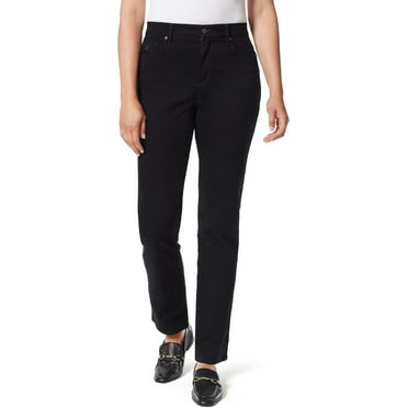 Gloria Vanderbilt Women's Tapered Leg Classic Rise Jeans 14 Black