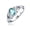 Blue-Topaz, variant on Bling Jewelry Womens Celtic Gemstone Trinity Knot Triquetra Ring Thin Band Ring Sterling Silver