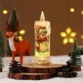 thumbnail image 5 of 4 Pcs Christmas LED Electronic Candle Light Sman Santa Reindeer Luminous Night Mood Light Safe Plastic Battery Operated Festive Holiday Decorations, 5 of 9