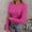 001-Hot Pink, variant on LINGLANG Women Long Sleeve Shirts Rib Knit Slim Fit Tops Basic Tee 2025 Fall Outfits Casual T-Shirt Underscrubs Layer Clothes