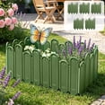 thumbnail image 5 of Decorative Garden Fence (9.8x8.9 Inch), Weather Resistant Picket Edgings, Modular Plastic Border for Flowerbeds and Lawns, 5 of 7