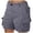 A-Grey434, variant on XIAOCHA Womens Side Pocket Cargo Shorts Relaxed Fit Mid Thigh Button Fly Utility Shorts Quick Dry Casual Outdoor Shorts