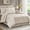 Gold, variant on Lanco Taupe Comforter Set Queen Size, 7 Pieces Jacquard Bedding Set, Floral Design, All Season