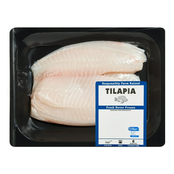 Fresh Tilapia Fillets, 0.8 1.2 lb