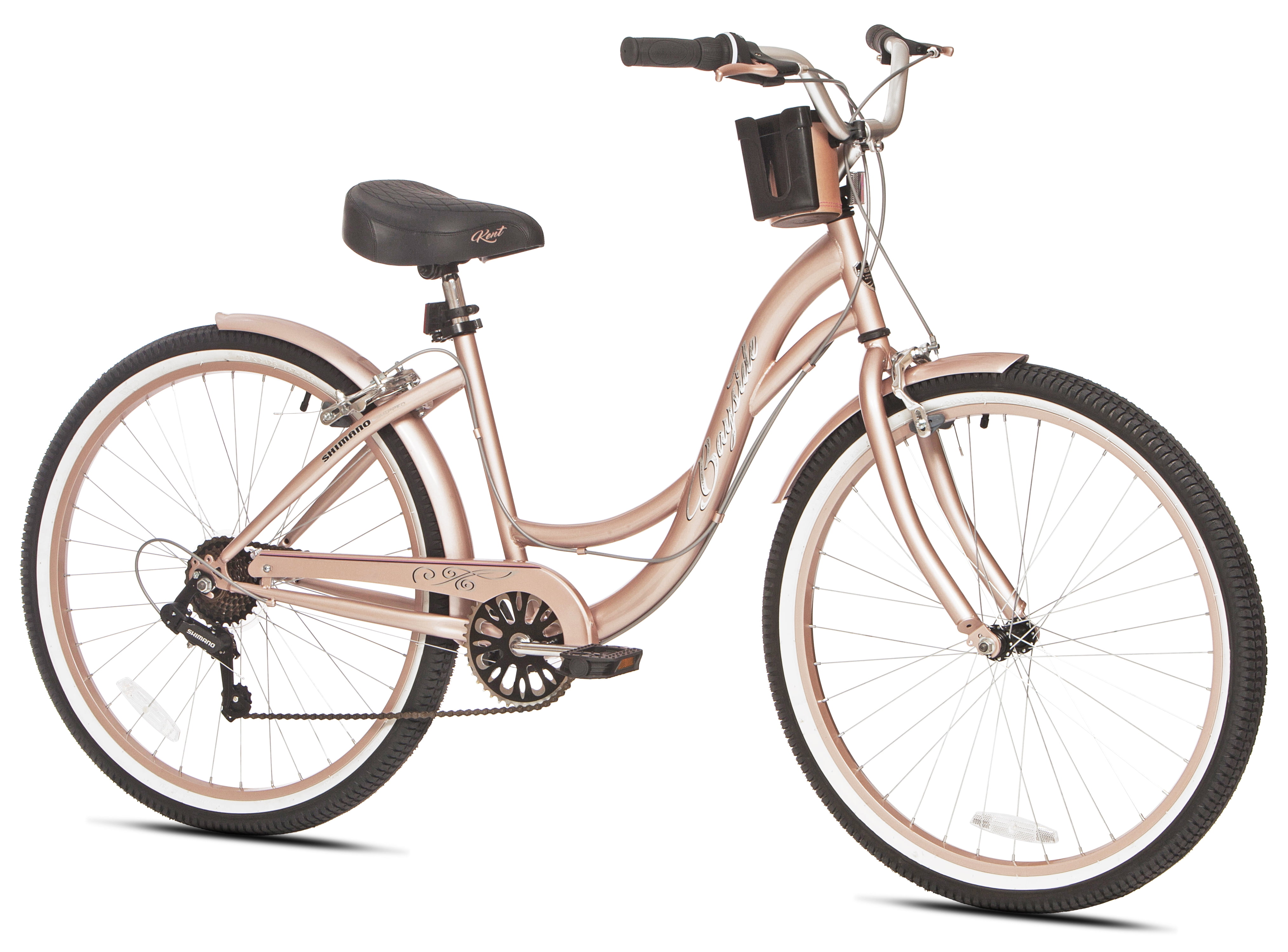 Kent 26In Women's Bike Bayside Cruiser Bicycle Rose Gold Shimano 7 Speed Outdoor 16751726533 eBay