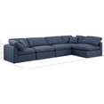 thumbnail image 6 of Meridian Furniture Indulge 164" Fabric L-Shaped Modular Sectional in Navy, 6 of 6