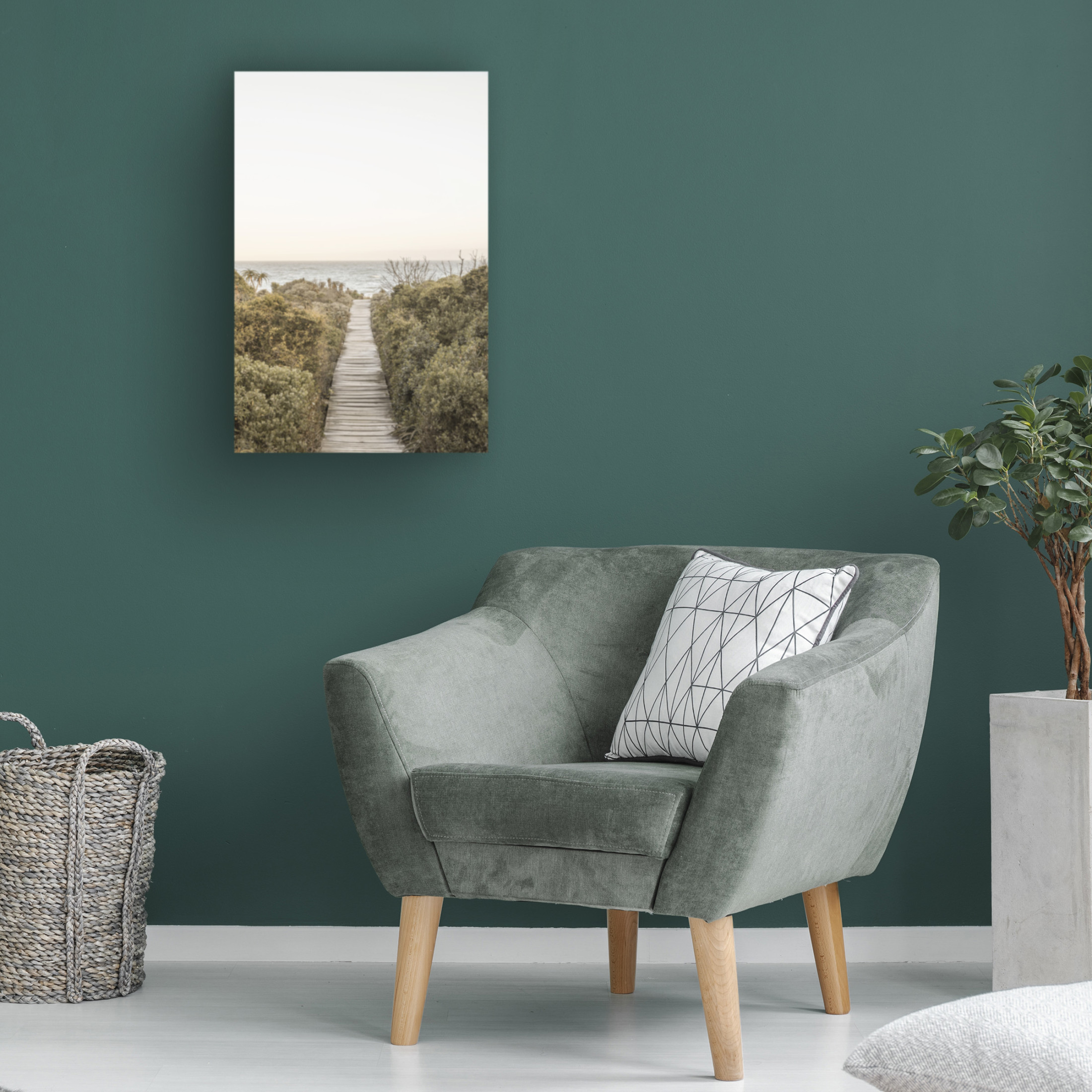 Trademark Fine Art Shot by Clint Boardwalk Canvas Wall Art
