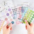 thumbnail image 3 of 3pcs/set Colorful Dot Stationery Stickers Sealing Label DIY Scrapbooking Hand Account Journal Albums Decoration Round Sticker(03), 3 of 7