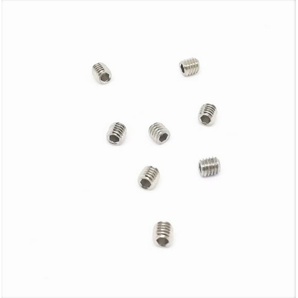 50Pcs M2.5 x 3mm Stainless Steel Hex Socket Set Grub Screws Headless Cup Point