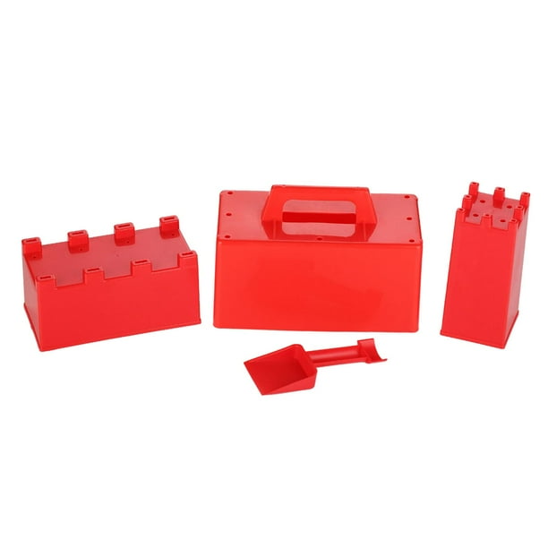 Modelo de de 4 piezas, fabricante de ladrillos de nieve, juguetes para arena de playa portátiles para niños, bloques de construcción