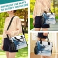 thumbnail image 5 of Abstract Snowy Landscape Lunch Bag Insulated Lunch Box Leakproof Reusable Cooler Tote Adjustable Shoulder Strap for Men Women 12L, 5 of 6